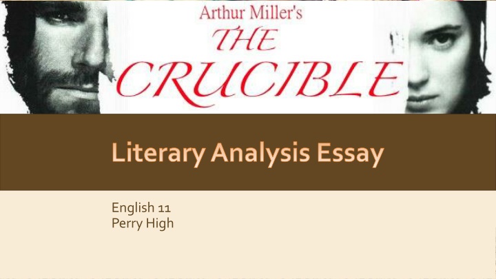 literary analysis essay