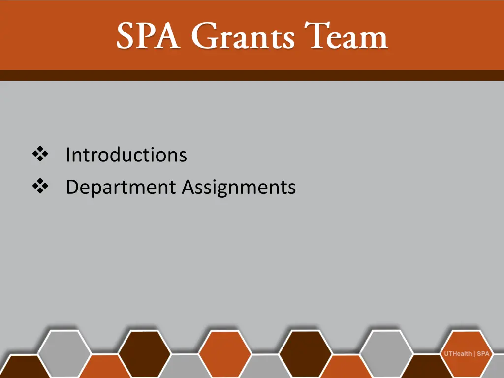 introductions department assignments