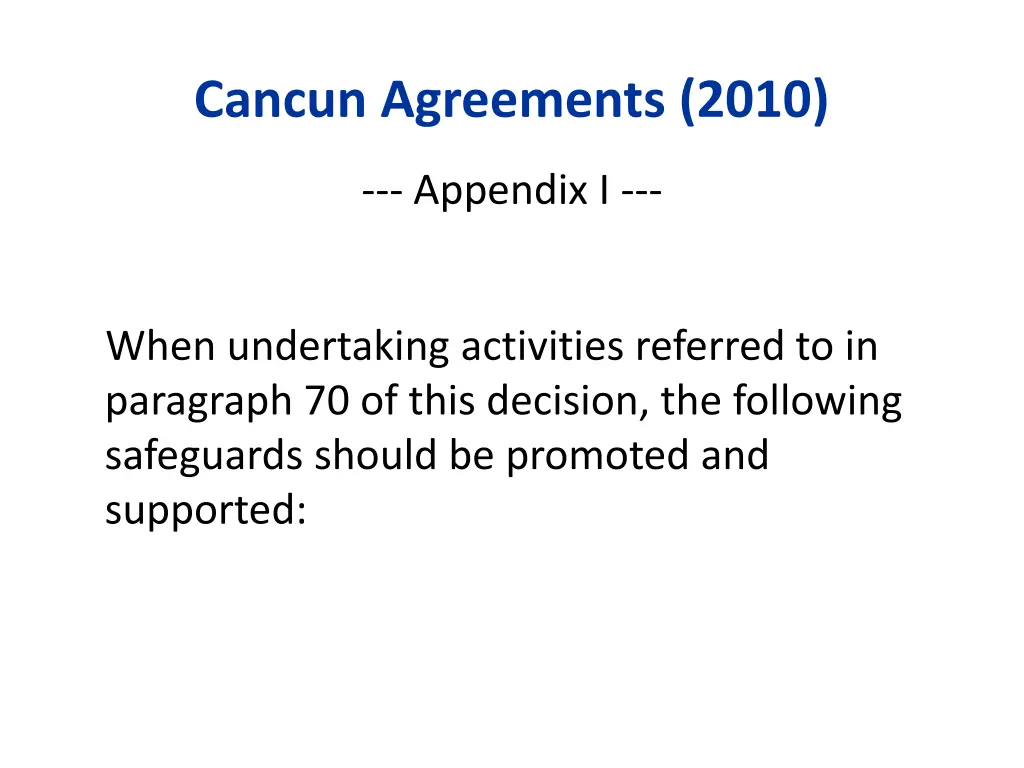 cancun agreements 2010