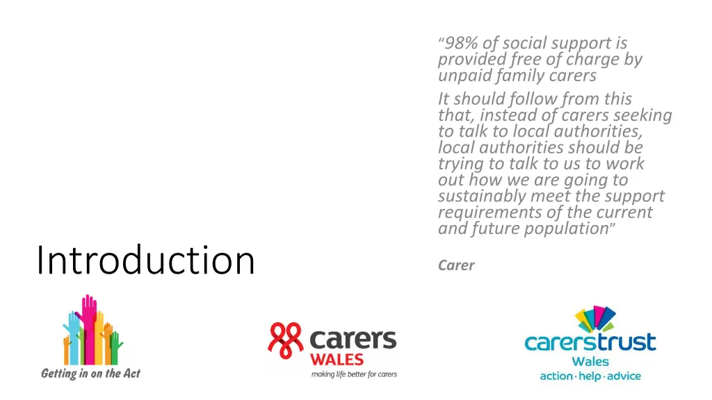 98 of social support is provided free of charge