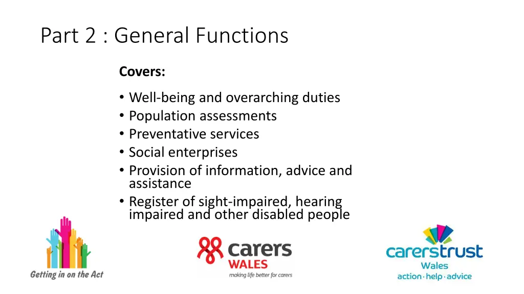 part 2 general functions