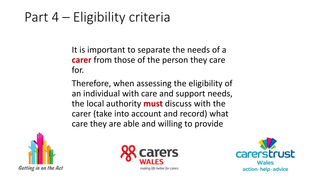 part 4 eligibility criteria 2
