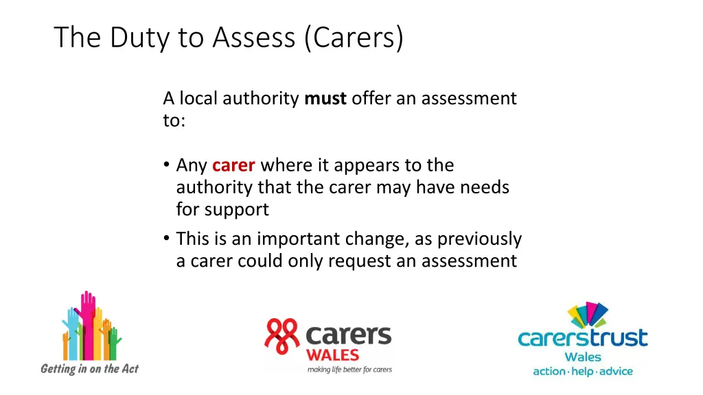 the duty to assess carers