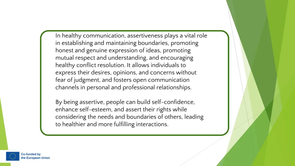 in healthy communication assertiveness plays