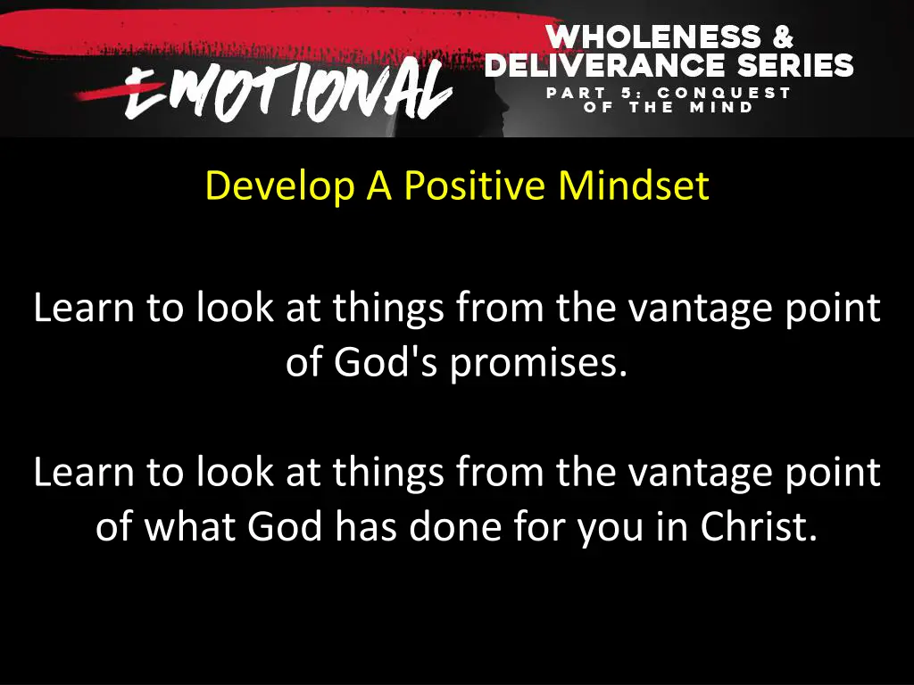 develop a positive mindset 1