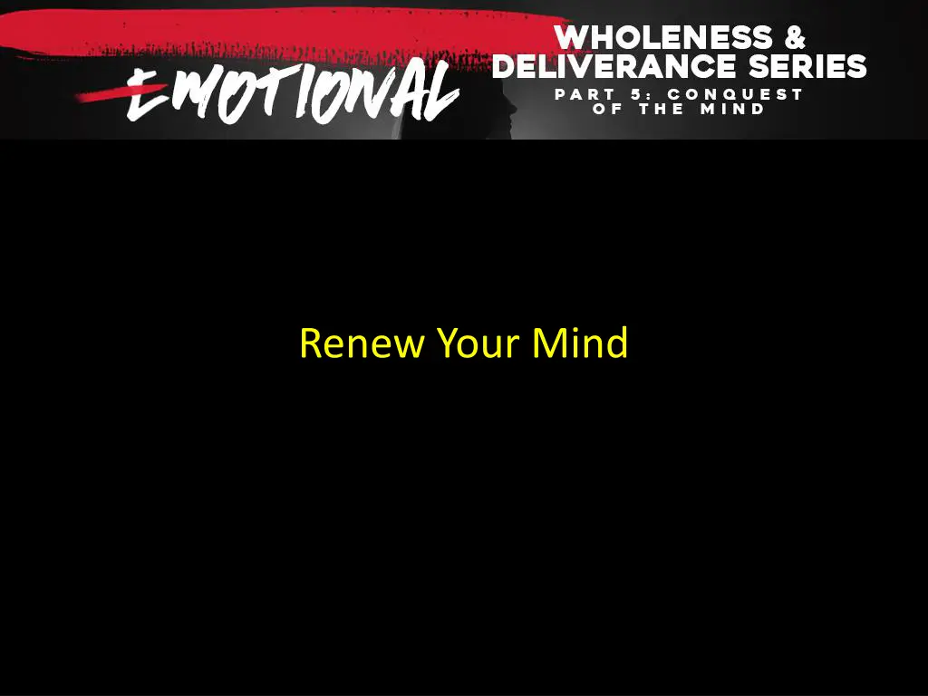 renew your mind