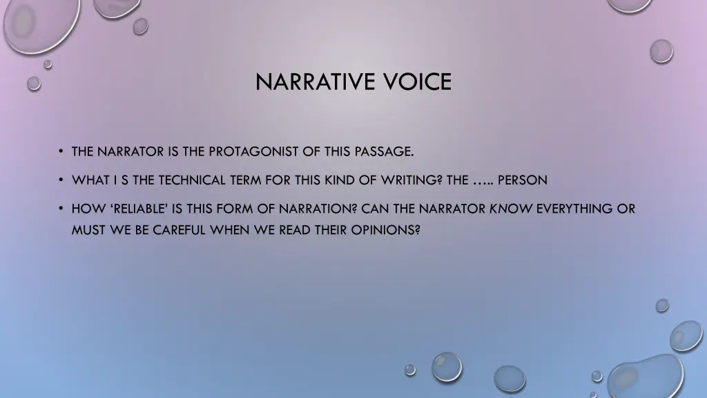 narrative voice