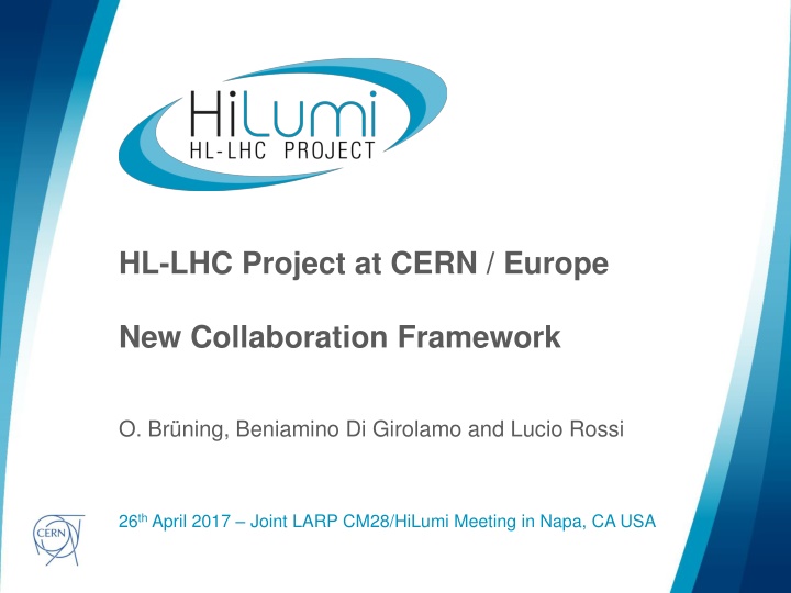 hl lhc project at cern europe