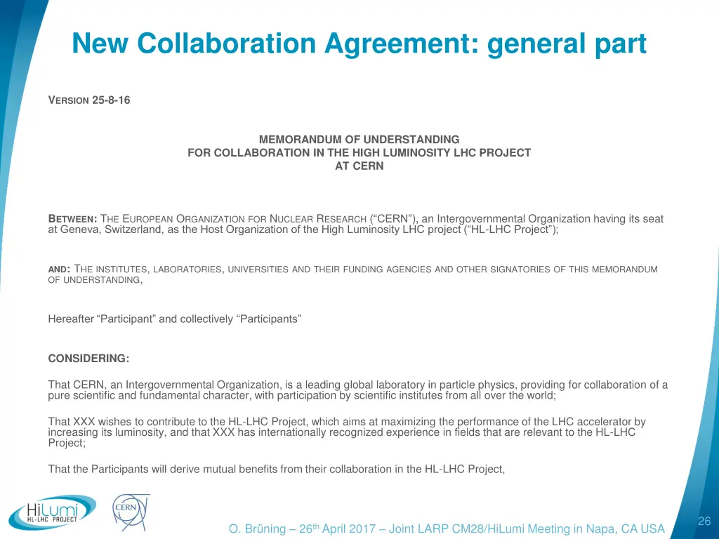 new collaboration agreement general part