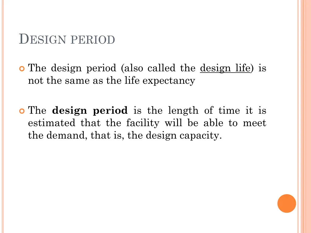 d esign period