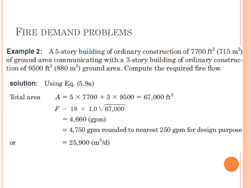 f ire demand problems 1