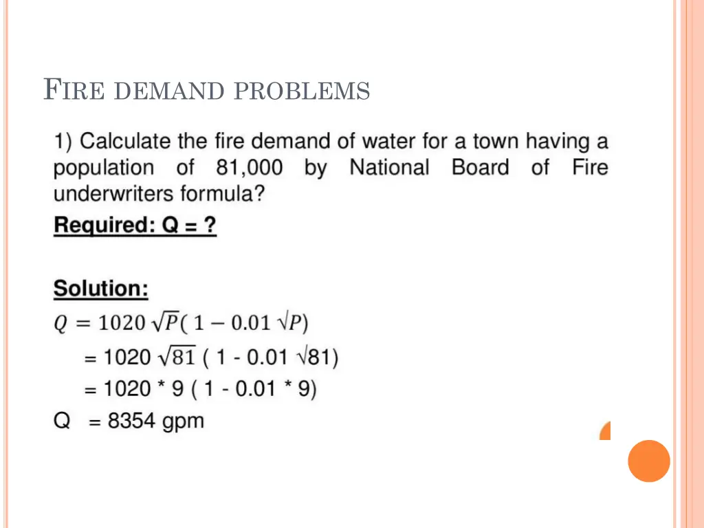 f ire demand problems 2