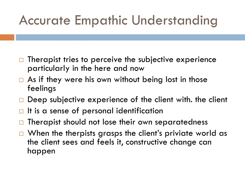 accurate empathic understanding