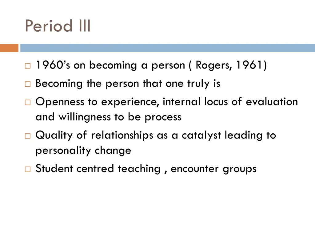 period iii