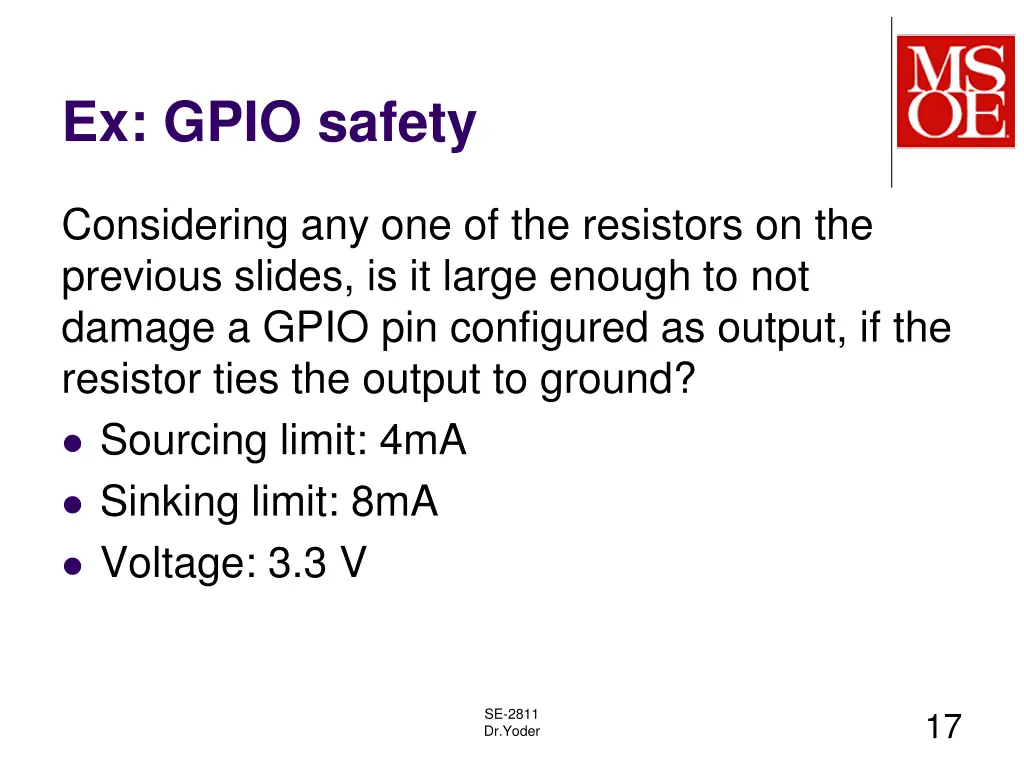 ex gpio safety