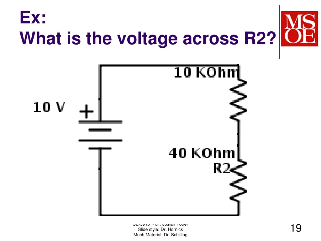 ex what is the voltage across r2