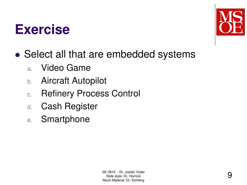 exercise 1