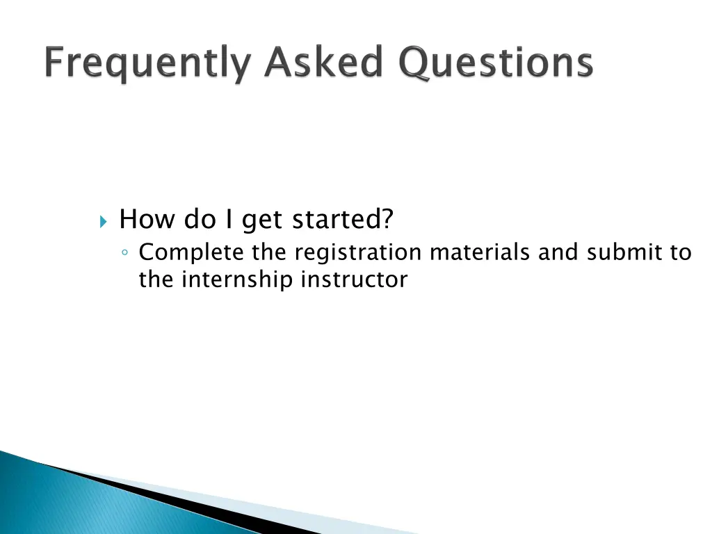 how do i get started complete the registration