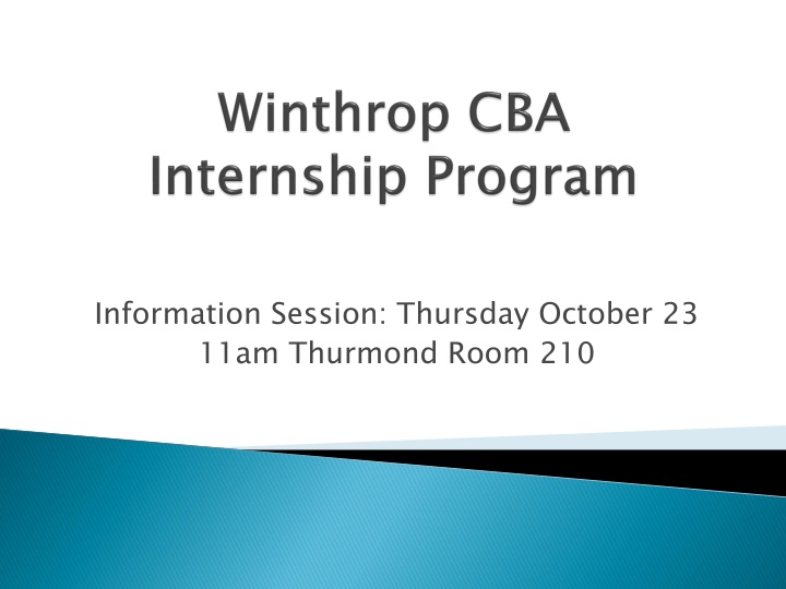 information session thursday october 23 11am
