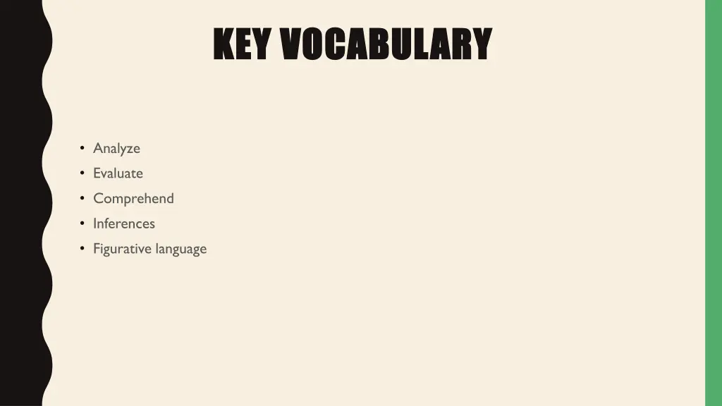 key vocabulary key vocabulary