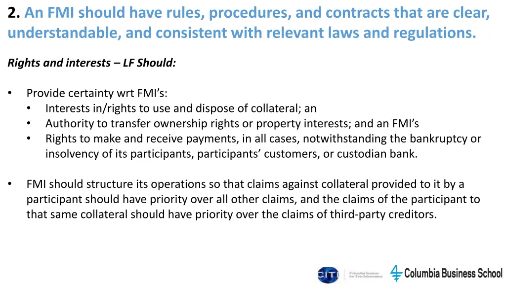 2 an fmi should have rules procedures 2