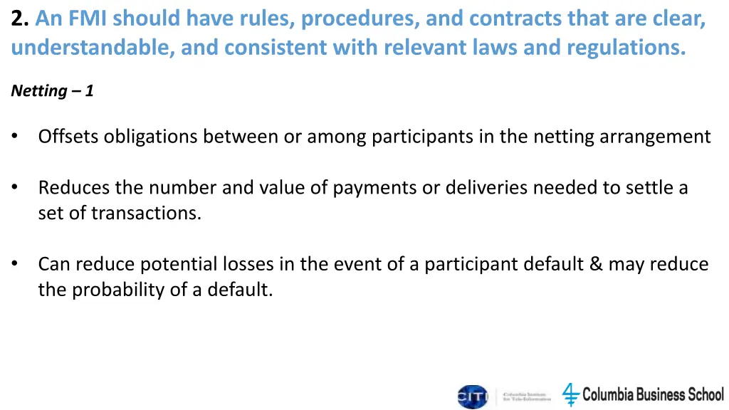2 an fmi should have rules procedures 5