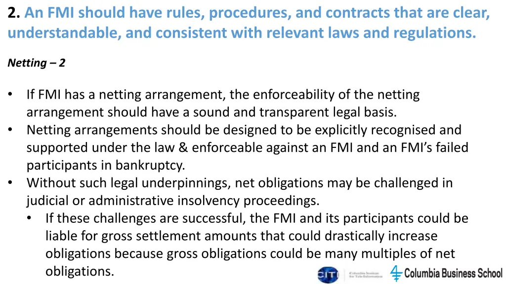 2 an fmi should have rules procedures 6