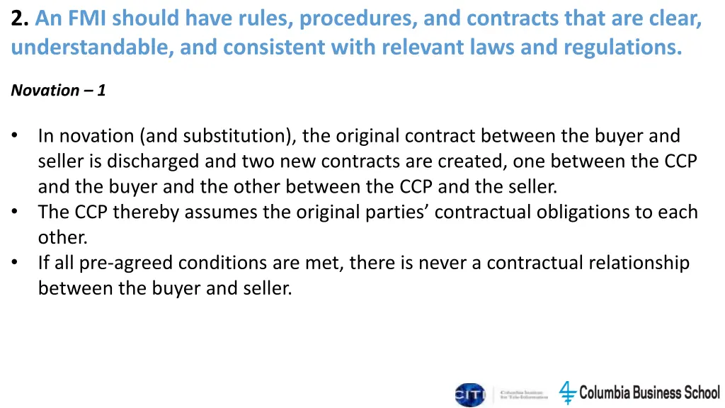 2 an fmi should have rules procedures 7