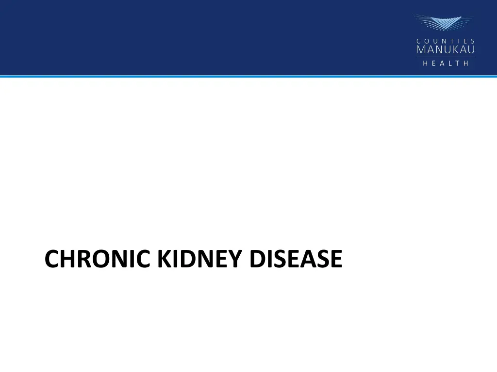 chronic kidney disease