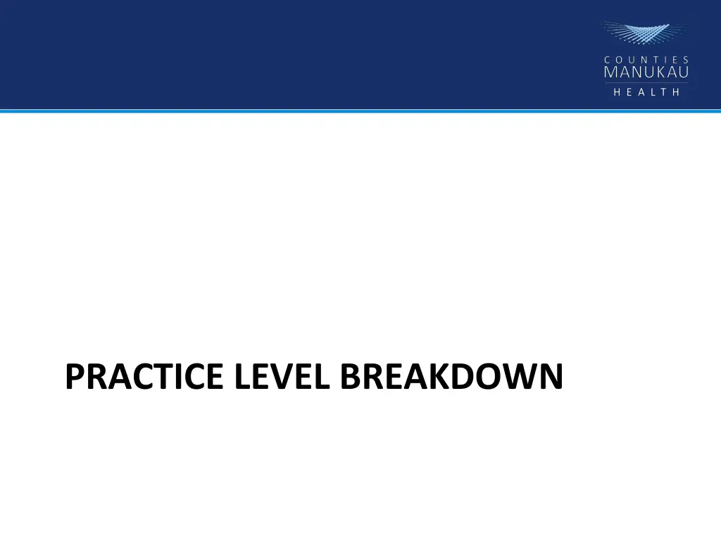 practice level breakdown