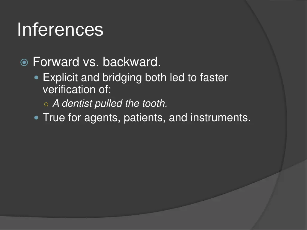 inferences 11