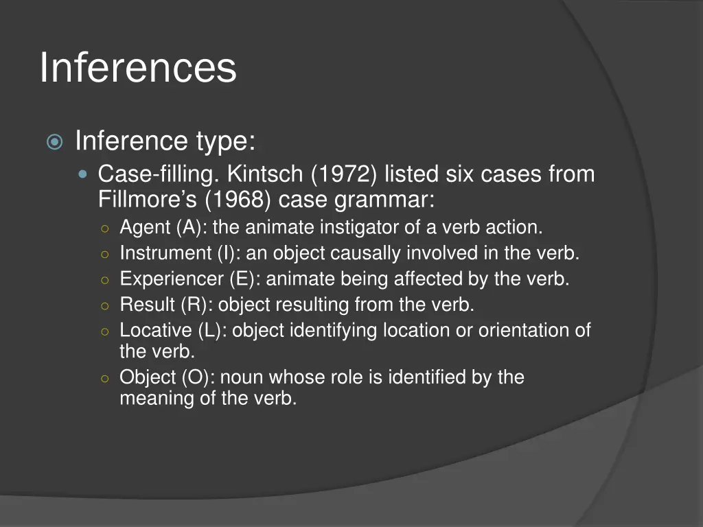 inferences 12