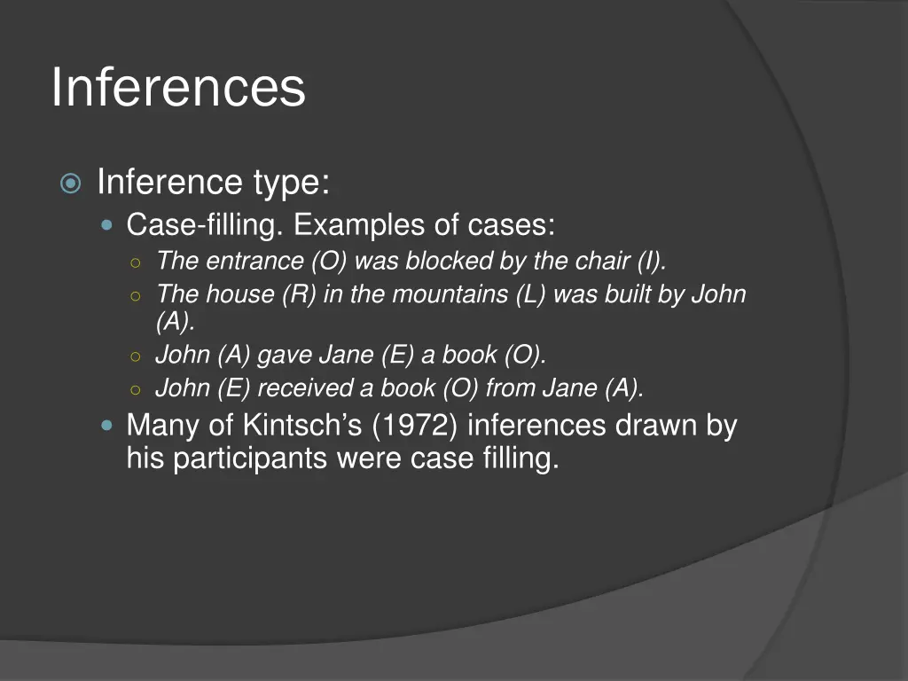 inferences 13