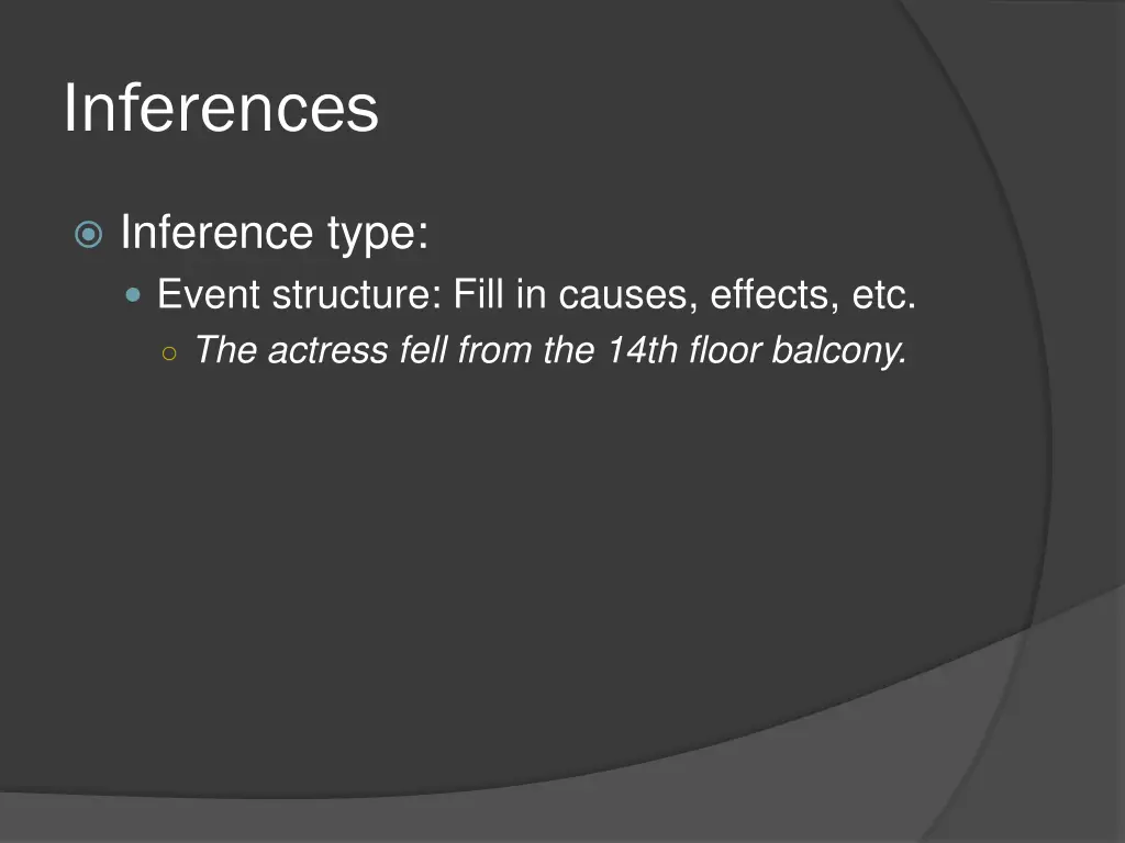inferences 14