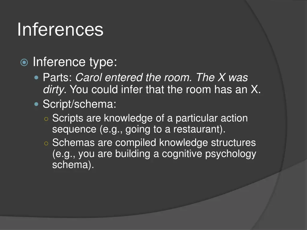 inferences 17