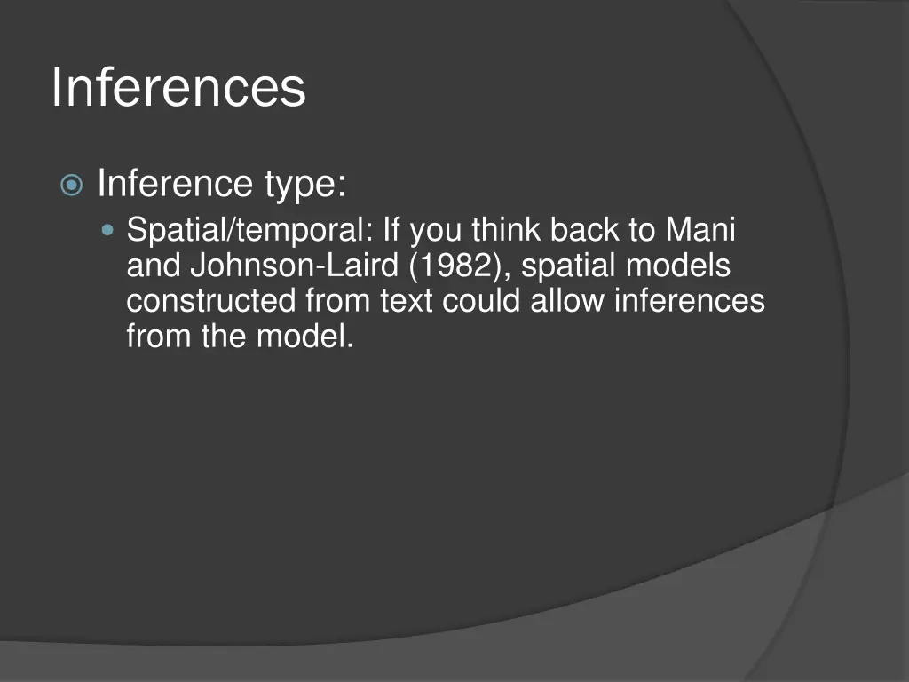inferences 18