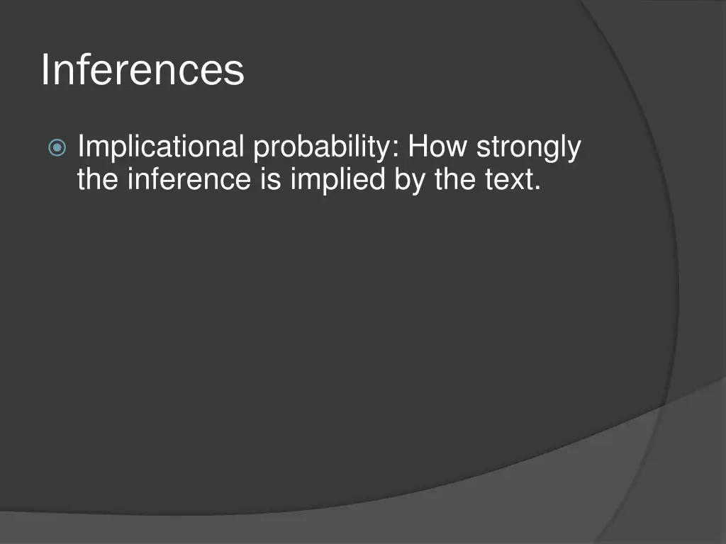 inferences 19