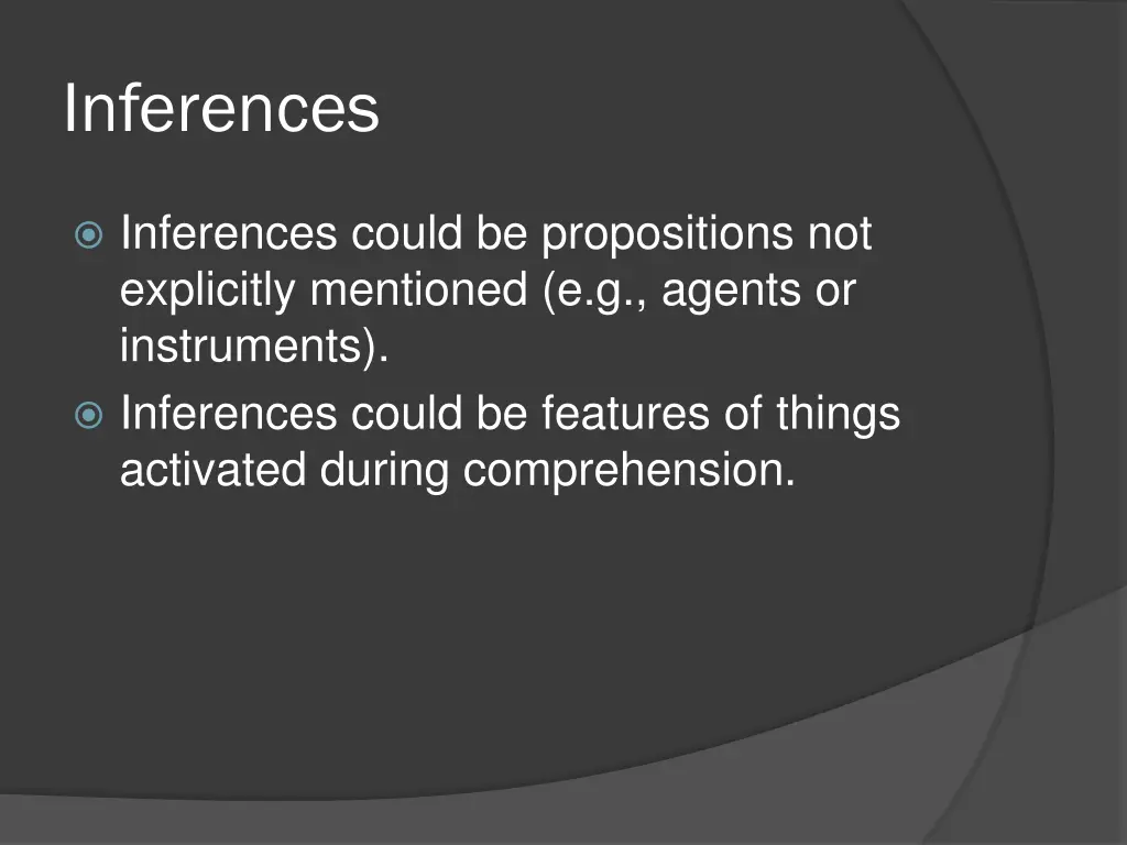 inferences 5