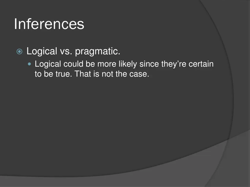 inferences 7