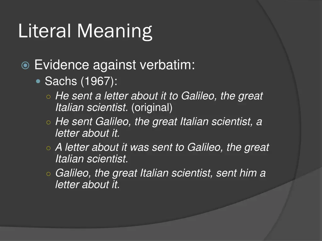 literal meaning 5
