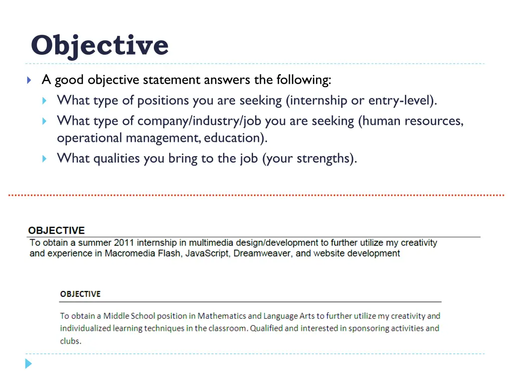 objective