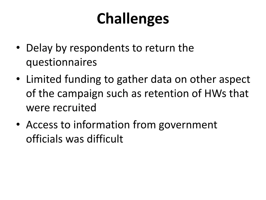 challenges