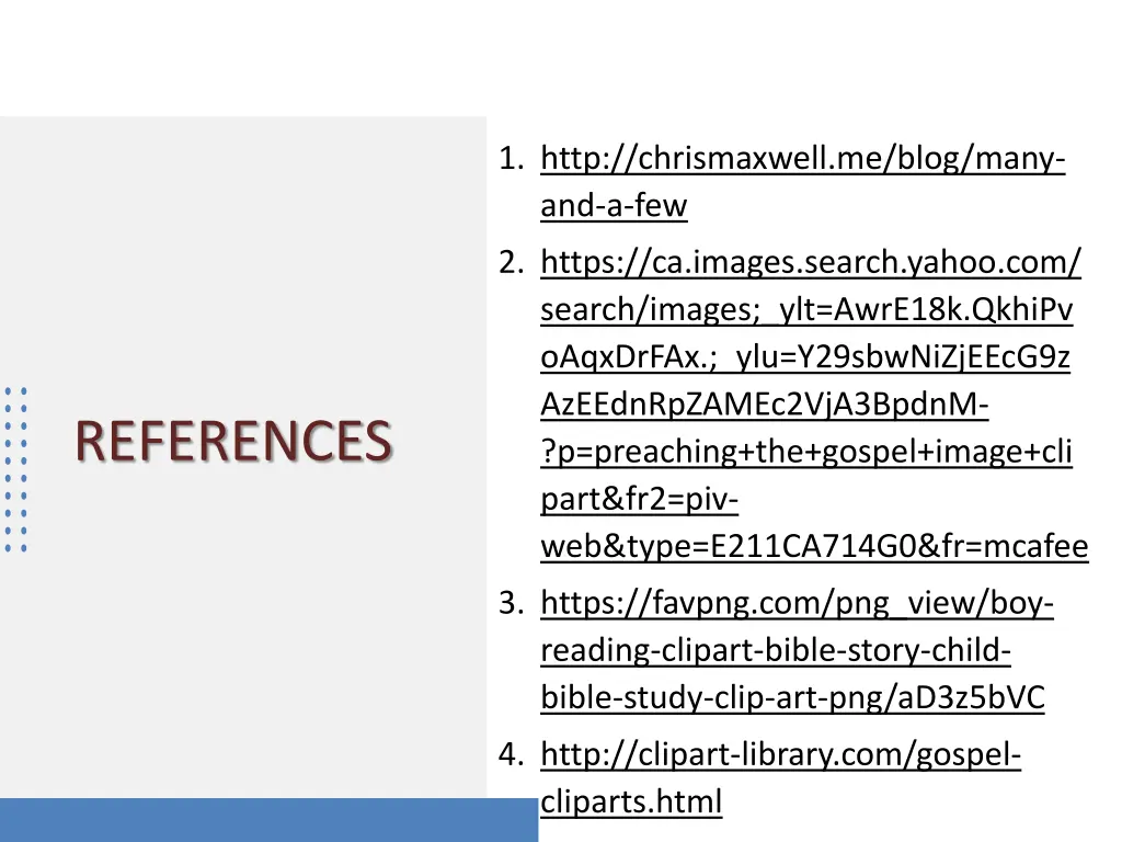 1 http chrismaxwell me blog many and a few