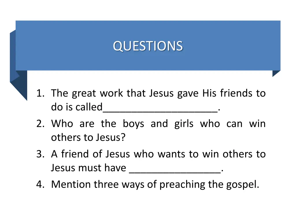 questions