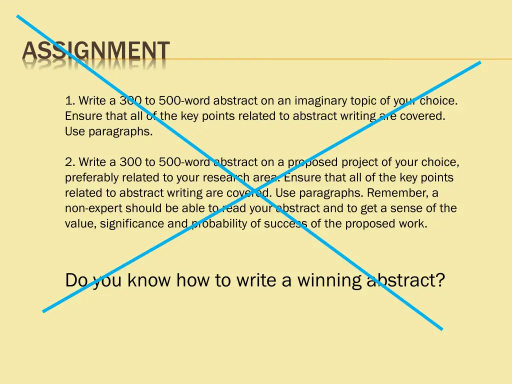 assignment