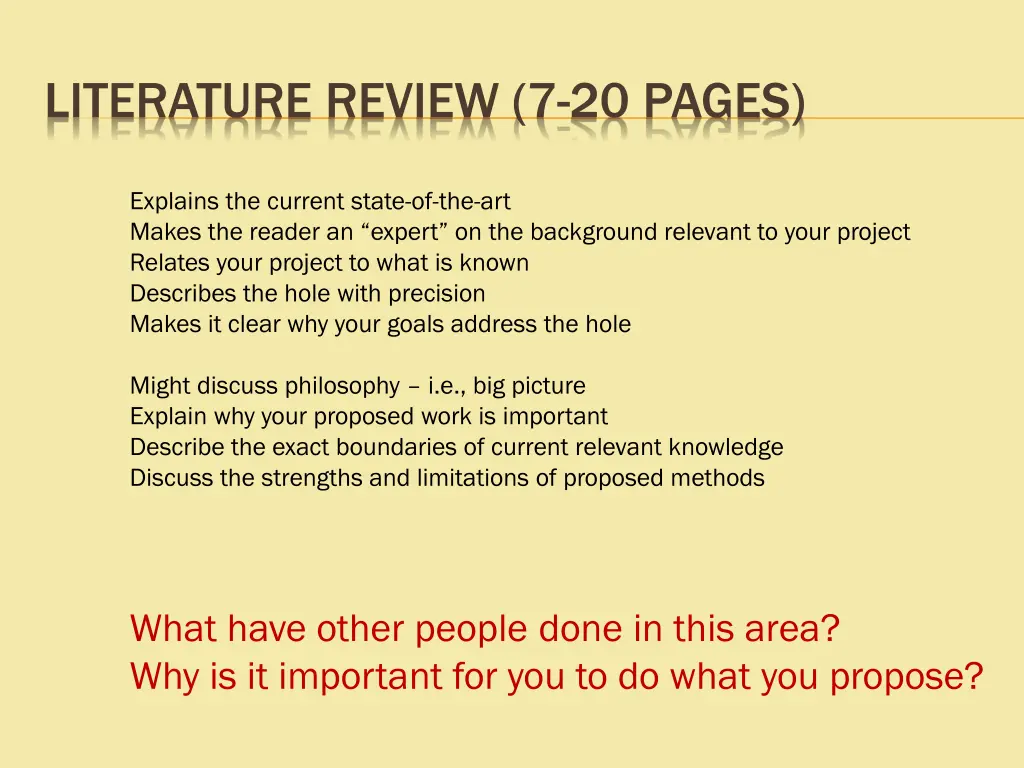 literature review 7 20 pages