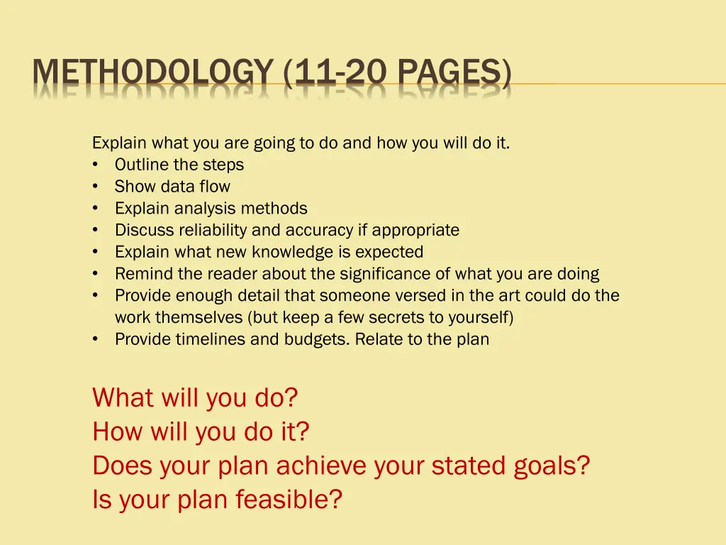 methodology 11 20 pages