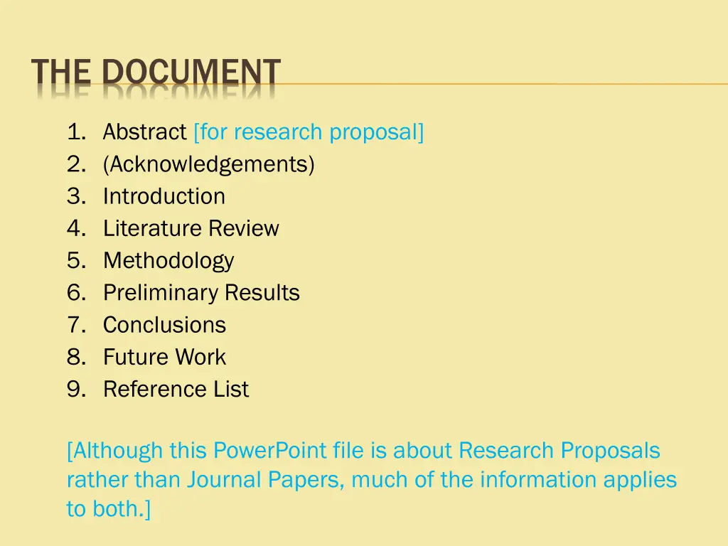 the document