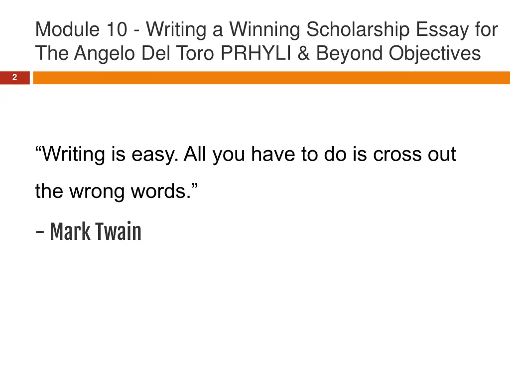 module 10 writing a winning scholarship essay