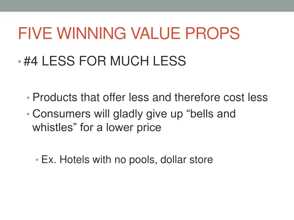 five winning value props 3